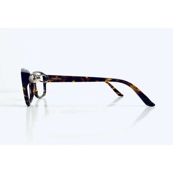 Swarovski Tortoise Rectangular Frame Glasses - Picture 3 of 12